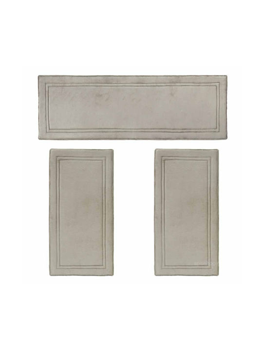 Guy Laroche Softy Modern Bedroom Rugs Set Mink 1176086122005 3pcs