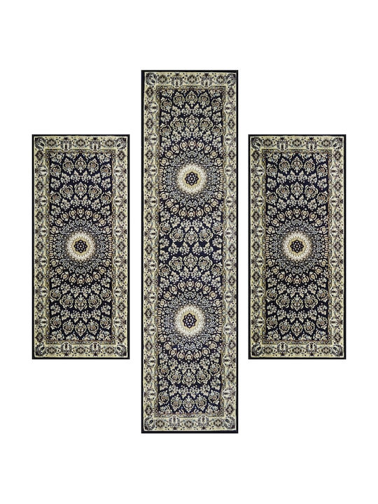 Sprintzio Σετ Χαλιά Κρεβατοκάμαρας Beige-Blue 2016 3τμχ