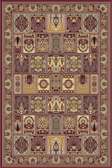 Newplan Persia 6283 Burgundy With Fringe Bedroom Rugs Set Klassik Burgundy 5-30-KLASSIK-6283A-SET067(2x140,1x200) 3pcs