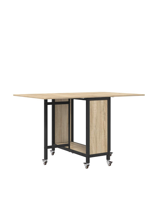 Masa de Sufragerie din Lemn Bej 130x80x76.5 cm