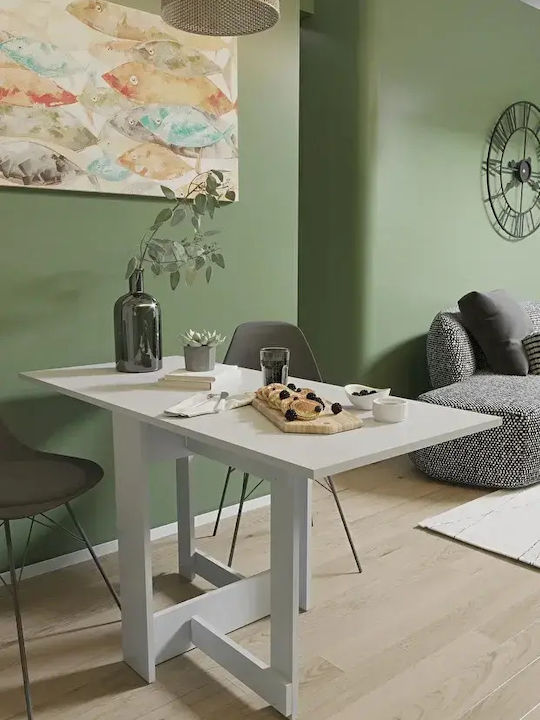 Stewehome Сгъваема Кухненска Маса Рафт Функционална и Елегантна Бяла 134x60x72cm