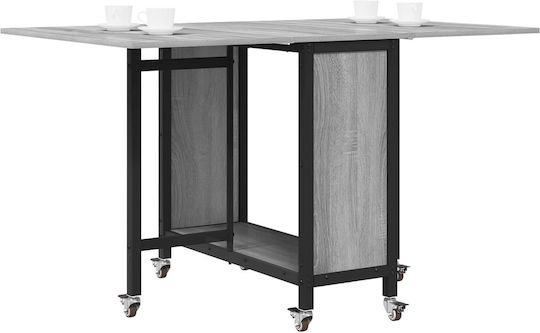 Трапезна Маса Дървена Сива 130x80x76.5см