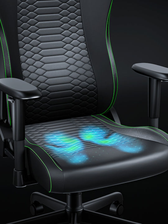 Razer Iskur V2 NewGen Stoff Gaming Stuhl mit Verstellbaren Armlehnen Schwarz/Grün
