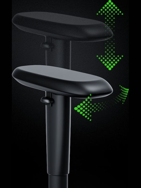Razer Iskur V2 NewGen Stoff Gaming Stuhl mit Verstellbaren Armlehnen Schwarz/Grün