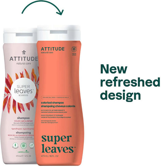Attitude Superleaves Shampoos Glanz für Gefärbt Haare 473ml