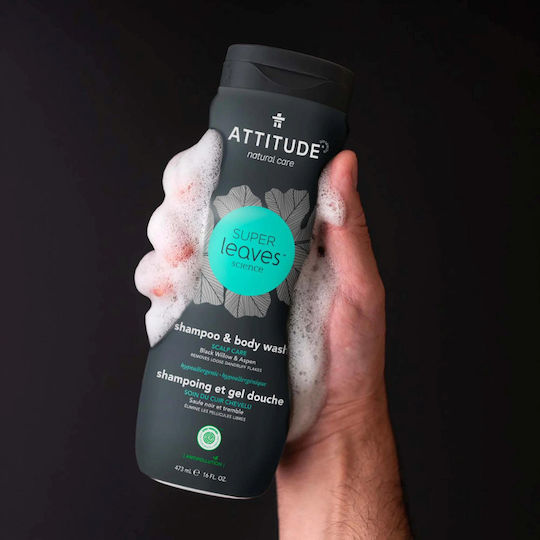 Haltung Haltung, Männer, Shampoo und Body Wash 2 in 1, Kopfhautpflege Männer, 473 Ml