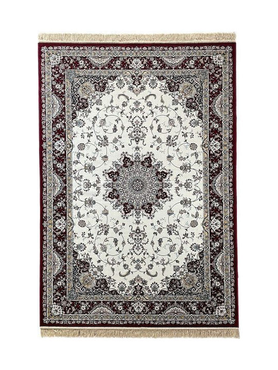 Ragolle 14708-6010 Modern Bedroom Rugs Set Royal Palace Burgundy 3pcs