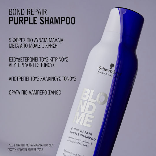 Schwarzkopf Blondme Σαμπουάν Αναδόμησης/Θρέψης & Λάμψης για Ταλαιπωρημένα Μαλλιά 1000ml