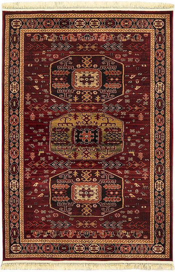 Newplan 6057 Bedroom Rug Sets Burgundy 3 Pieces 5-79-PRS-13345_6057B-SET067(2X140,1X200)
