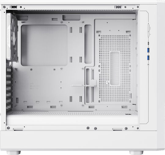 GameMax CLAW 460 Gaming Midi Tower Κουτί Υπολογιστή με Πλαϊνό Παράθυρο και ARGB Φωτισμό Λευκό