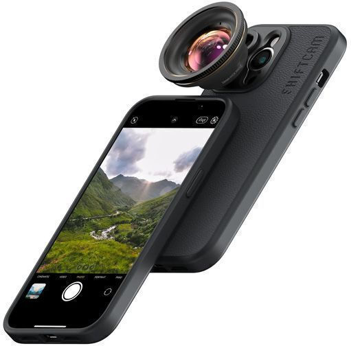 Shiftcam Lensultra 16mm Ultra-wide Angle Phone Camera Lens Apple iPhone Series Midnight Black Sc-lu-wd-016-23-ef