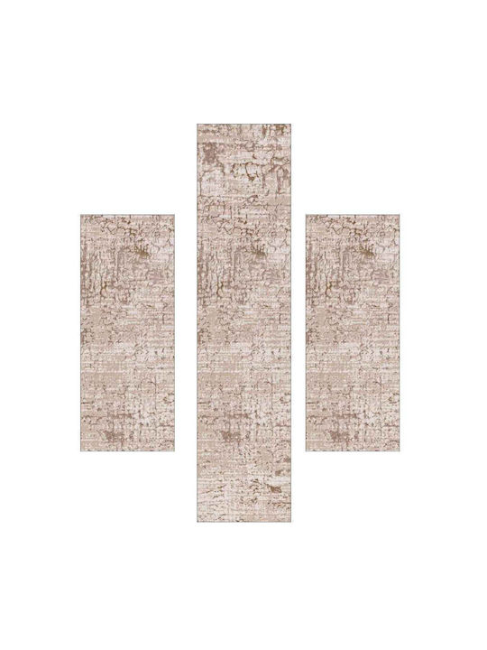 Royal Carpet Σετ Μοντέρνα Χαλιά Κρεβατοκάμαρας Μπεζ E104097 3τμχ