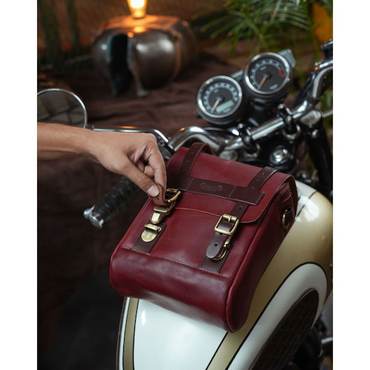 Damentasche Leder 4,4l Cherry Motorrad-Tanktaschen