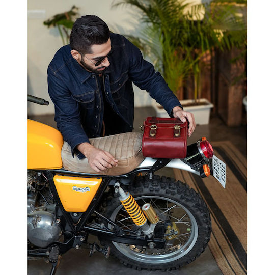 Damentasche Leder 4,4l Cherry Motorrad-Tanktaschen