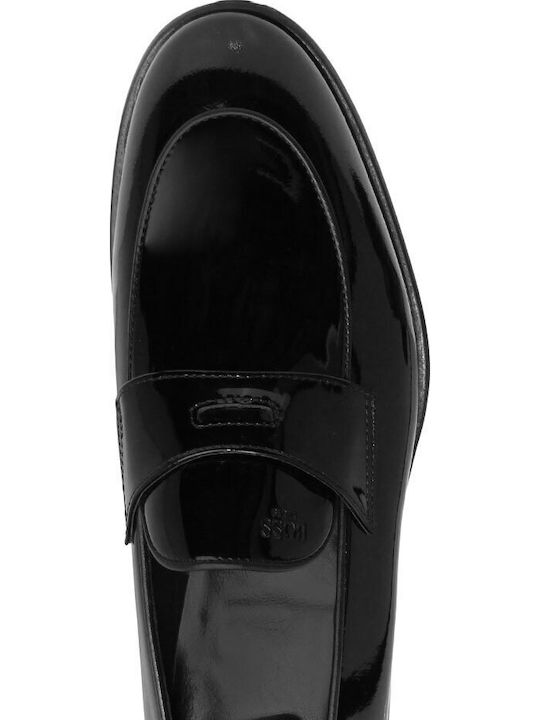 Leather Men's Loafers in Black Colour