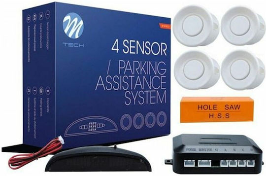 M-Tech Car Parking System with Screen and 4 Sensors 21.5mm in Black Color