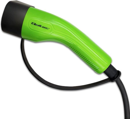 Qoltec Portable Three-Phase Electric Car Charging Station 7kW with Built-in Cable Type 2 (52477)
