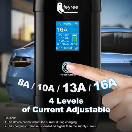 Feyree Portable Single Phase 3.5kW Charging Station with Built-in Cable Type 2