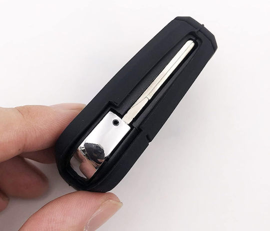 Car Key Cover Case made of with 3 Buttons for VW / Seat / Skoda in Black Color