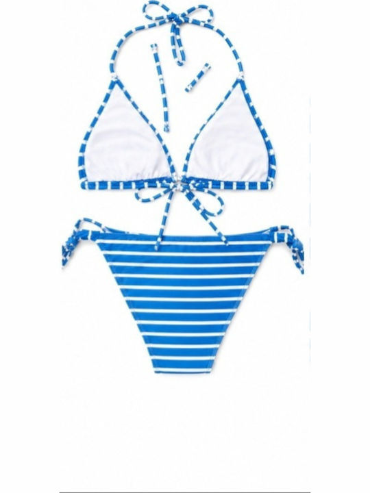 Set Bikini Ριγέ Μπλε