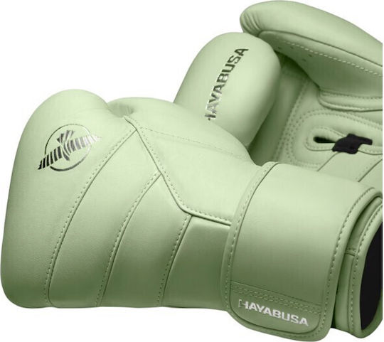 Hayabusa T3 Kanpeki Leather Boxing Gloves for Competition Green