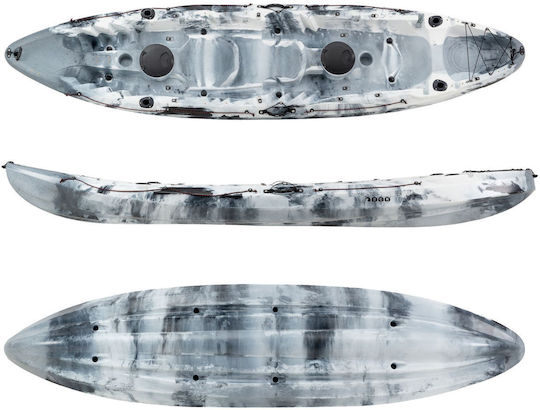 SCK Nereus Hd 2901 Caiac de Plastic de Pescuit pentru 2 Persoane Alb