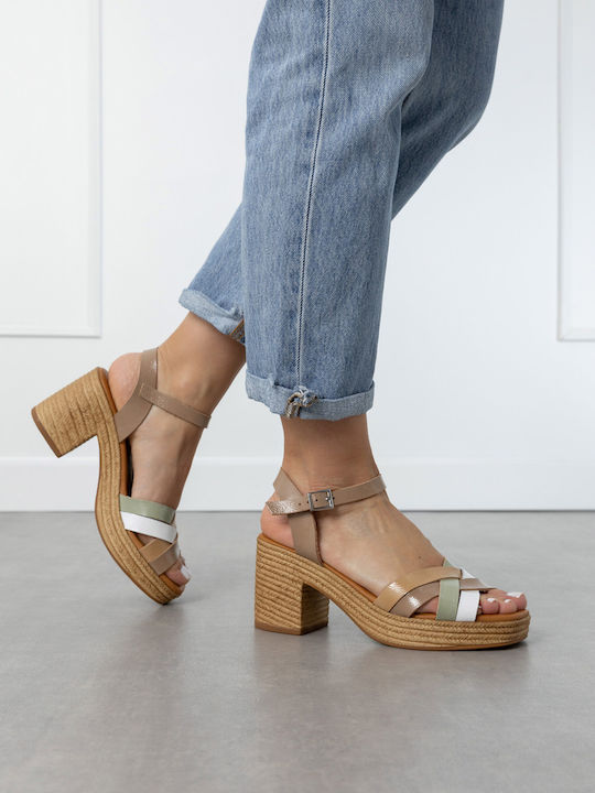 Leather Beige Sandals