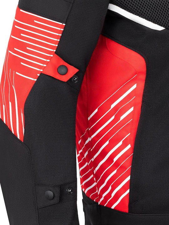 Seca Summer Way Herren Sommer Motorradjacke Schwarz/Rot