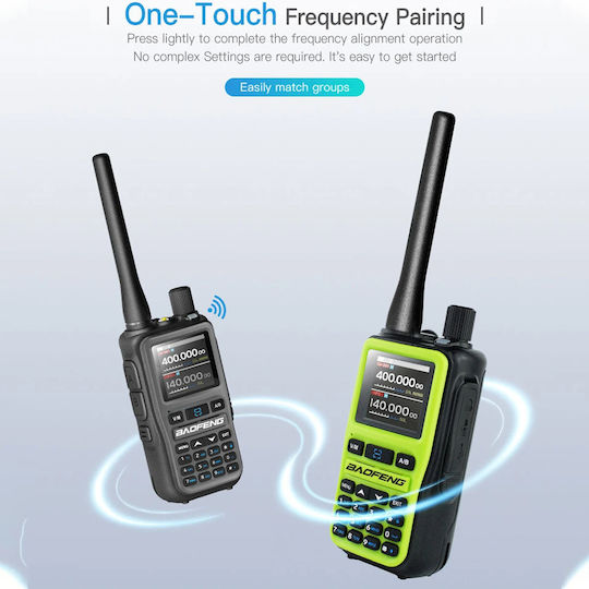 Baofeng UV-5R EU MINI Ασύρματος Πομποδέκτης UHF/VHF 5W με Έγχρωμη Οθόνη Σετ 2τμχ