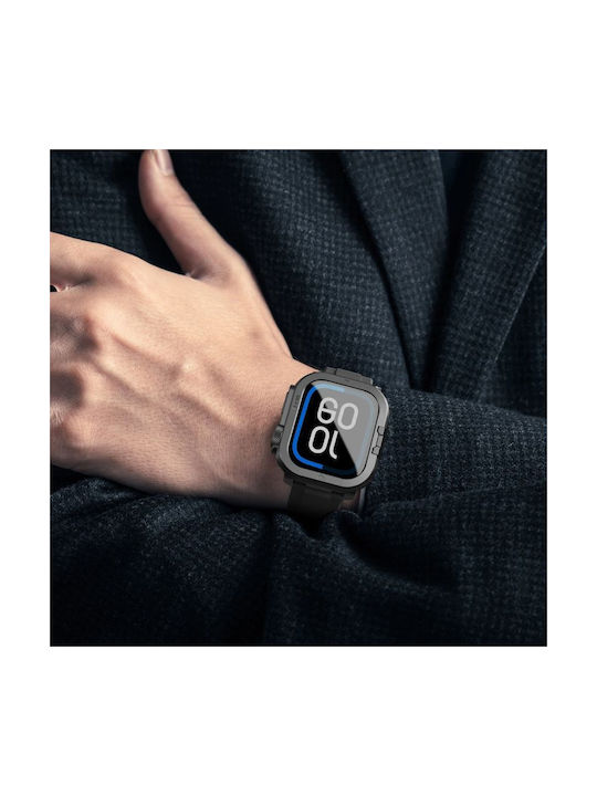 AmazingThing Titan Pro Armorfit Μεταλλική Θήκη σε Μαύρο χρώμα για Apple Watch 46mm