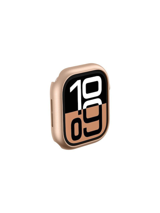 AmazingThing Minimal Plastic Wearable Case in Rose Gold Colour for Apple Watch 46mm