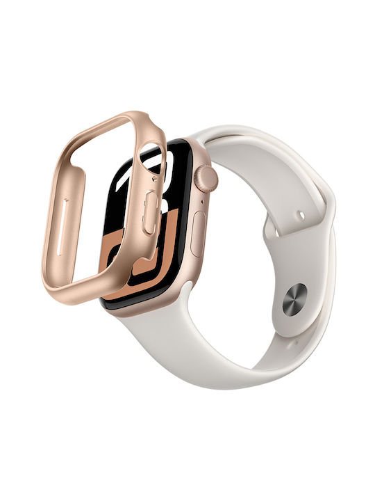 AmazingThing Minimal Plastic Wearable Case in Rose Gold Colour for Apple Watch 46mm