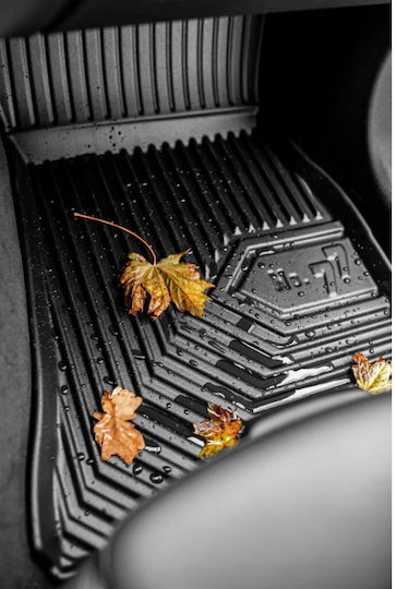 Frogum Set of Front and Rear Mats 3pcs Tray Type for Toyota Corolla 2018 Black