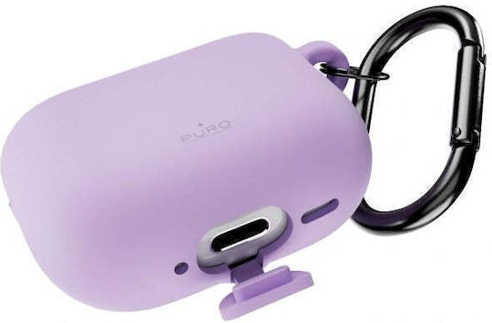 Puro Icon Silikonhülle in Lila Farbe für Apple AirPods 4