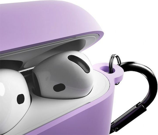 Puro Icon Silikonhülle in Lila Farbe für Apple AirPods 4