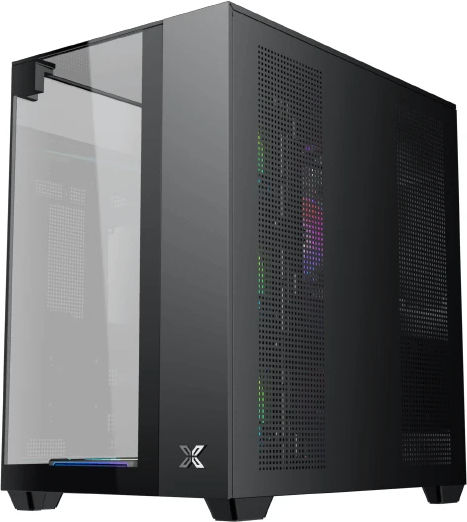 Xigmatek Aqua V Gaming Мини Кула Кутия За Компютър Със Страничен Прозорец Черна
