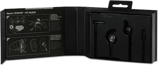 Monster iSport Strive Earbuds Handsfree Headphones with Connector 3.5mm Black