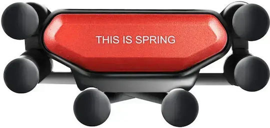 Spring Gravity Car Holder Auto Handyhalterung mit verstellbaren Haken Rot