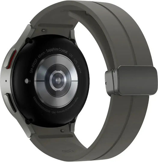 Samsung Galaxy Watch5 Pro LTE Titan 45mm Wasserdicht mit Pulsmesser (Gray)