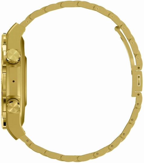 Gravity GT13-2 52mm Smartwatch mit Pulsmesser (Gold)