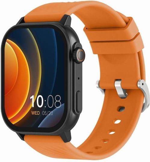 Gravity GT15 40mm Smartwatch with Heart Rate Monitor Black / Orange