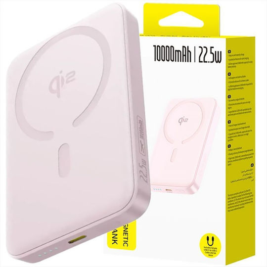 Baseus Enerfill FM12 QI2 MagSafe Power Bank 10000mAh 22.5W with USB-C Port Pink