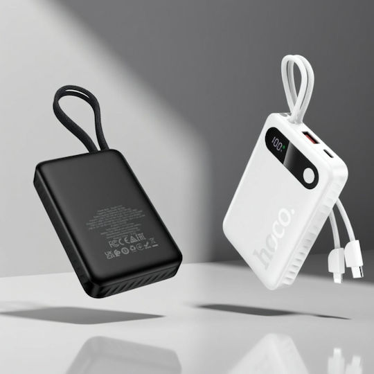 Hoco J171 Power Bank 10000mAh 22.5W με Θύρα USB-A και Θύρα USB-C Power Delivery / Quick Charge Λευκό