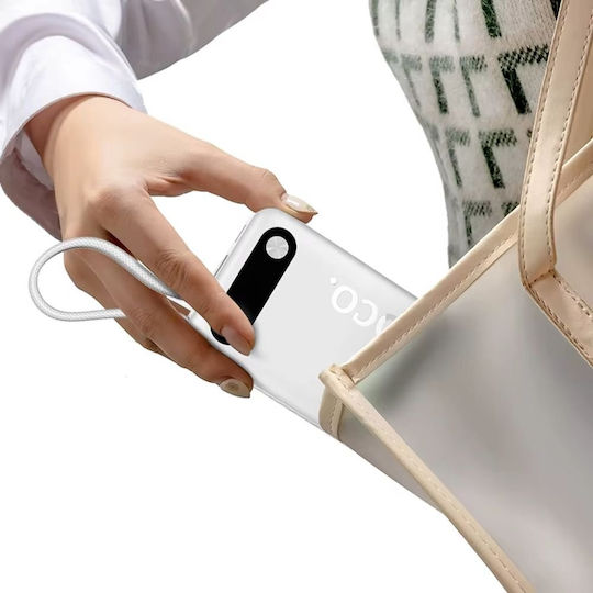 Hoco J171A Power Bank 20000mAh 22.5W with USB-A Port and USB-C Port White