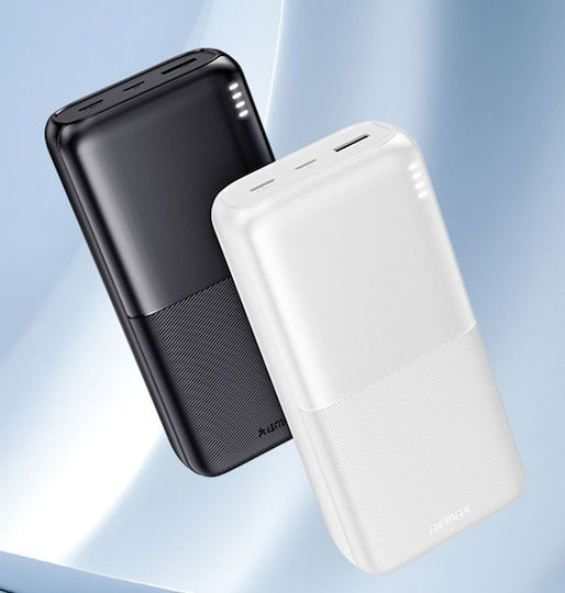 Remax RPP-177 Power Bank 30000mAh cu Port USB-A și 2 Porturi USB-C Negru