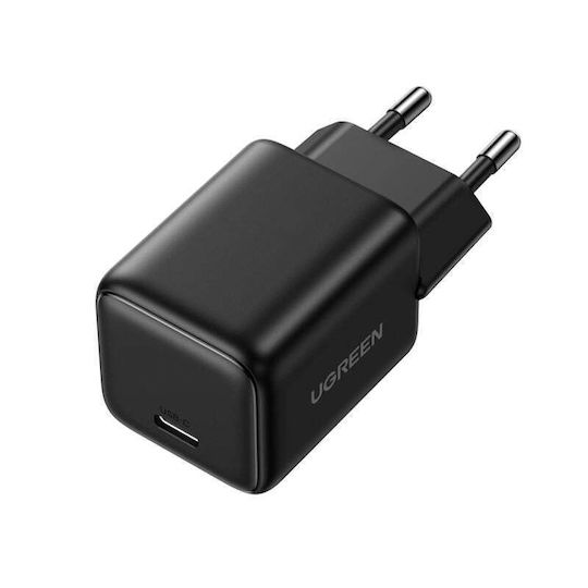 Ugreen Charger GaN with USB-C Port and Cable USB-C - USB-C 30W Power Delivery / Quick Charge 4.0 Blacks (X513)
