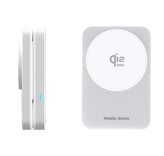 Mobile Origin Φορτιστής Magsafe 25W Ασημί (PW35)