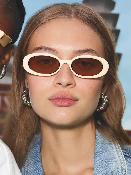 Le Specs Outta Love Bărbătești Ochelari de soare cu Bej Cadru și Bej Lentilă LSP2452364