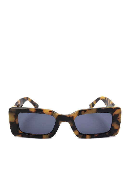 Tommy Hilfiger Women's Sunglasses with Brown Tartaruga Plastic Frame and Blue Lens TH2125/S HJV/KU