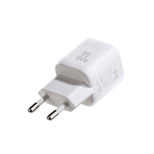 Joyroom Фортист Без Кабел с USB-A и USB-C Порт 33W Power Delivery / Quick Charge 3.0 Бял (JR-TG7)